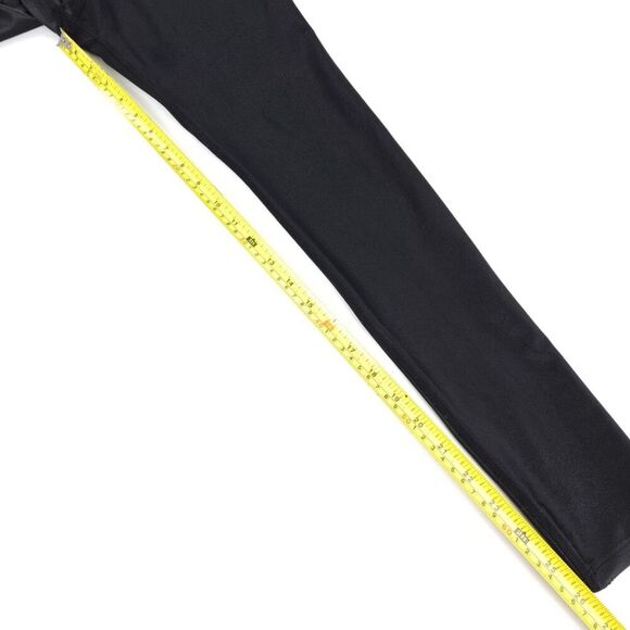 CARBON38 High Rise 7/8 Leggings Takara Shine Solid Black Minimal Athleisure XS - Picture 4 of 6